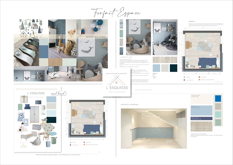 Réalisation L'Esquisse : décoration chambre enfant